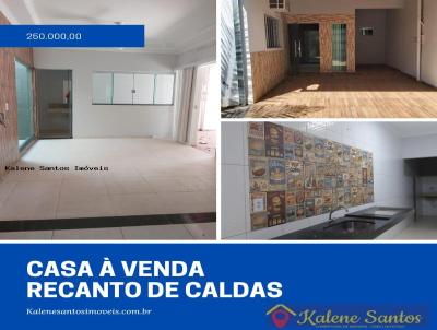 Casa para Venda, em Caldas Novas, bairro Recanto de Caldas, 3 dormitrios, 1 banheiro, 2 sutes, 1 vaga