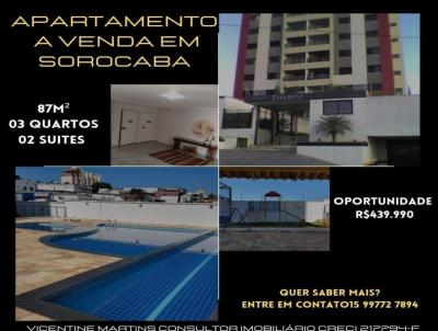 Apartamento para Venda, em Sorocaba, bairro Residencial Firenze, 3 dormitrios, 3 banheiros, 2 sutes, 2 vagas