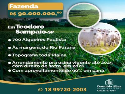 Fazenda para Venda, em Teodoro Sampaio, bairro rea rural