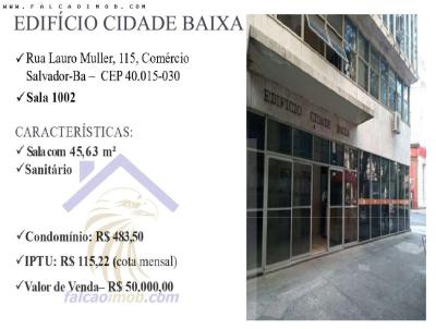 Sala Comercial para Venda, em Salvador, bairro Comércio, 1 banheiro