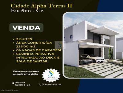 Casa em Condomnio para Venda, em Eusbio, bairro Alpha Eusebio, 3 dormitrios, 3 banheiros, 3 sutes, 4 vagas
