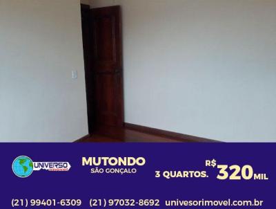 Apartamento para Venda, em So Gonalo, bairro Mutondo, 3 dormitrios, 2 banheiros, 1 vaga
