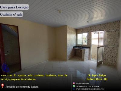 Casa para Locação, em Belford Roxo, bairro Itaipu, 1 dormitório, 1 banheiro