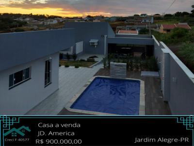 Casa para Venda, em Jardim Alegre, bairro Jardim America II, 3 dormitrios, 3 banheiros, 1 sute, 2 vagas