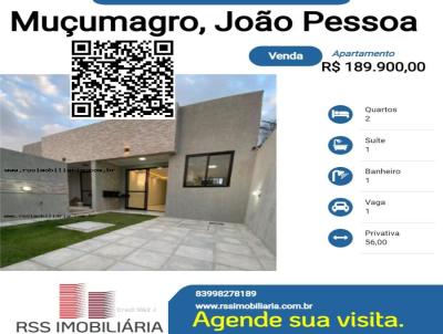 Apartamento para Venda, em Joo Pessoa, bairro Muumagro, 2 dormitrios, 1 banheiro, 1 sute, 1 vaga