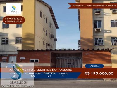 Apartamento 3 Quartos para Venda, em Fortaleza, bairro Passare, 3 dormitrios, 2 banheiros, 1 sute, 1 vaga