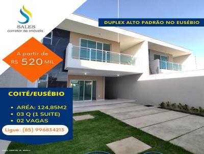 Casa Duplex para Venda, em Eusbio, bairro coite, 3 dormitrios, 2 banheiros, 1 sute, 2 vagas