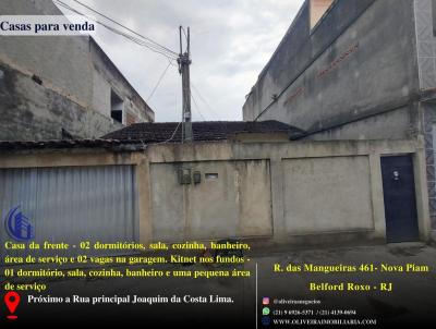 Casa para Venda, em Belford Roxo, bairro Nova Piam, 3 dormitórios, 2 banheiros, 2 vagas
