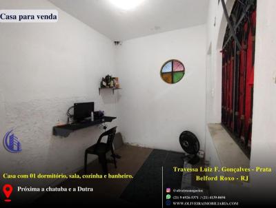Casa para Venda, em Belford Roxo, bairro Santo Antônio da Prata, 1 dormitório, 1 banheiro