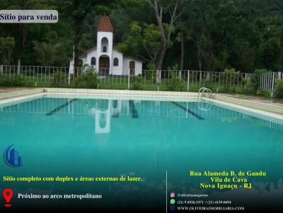 Stio para Venda, em Nova Iguau, bairro Vila de Cava, 5 dormitrios, 4 banheiros, 3 sutes