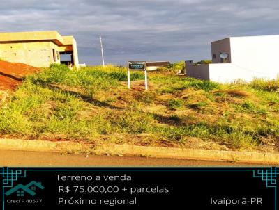Terreno para Venda, em Ivaipor, bairro Jardim America
