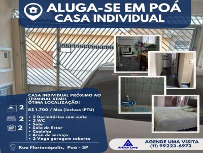 Casa para Locao, em Po, bairro Cidade Kemel, 2 dormitrios, 2 banheiros, 2 vagas