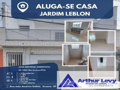 Casa para Locao, em Suzano, bairro Jardim Leblon, 2 dormitrios, 1 banheiro, 1 vaga