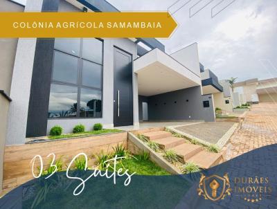 Casa em Condomnio para Venda, em RA XXX Vicente Pires, bairro Colnia Agrcola Samambaia, 3 dormitrios, 4 banheiros, 3 sutes, 2 vagas