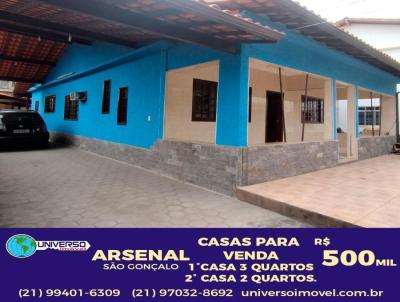 Casa 3 dormitrios para Venda, em So Gonalo, bairro Arsenal, 3 dormitrios, 2 banheiros, 1 sute, 4 vagas