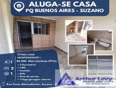 Casa para Locao, em Suzano, bairro Parque Buenos Aires, 2 dormitrios, 1 banheiro, 1 vaga