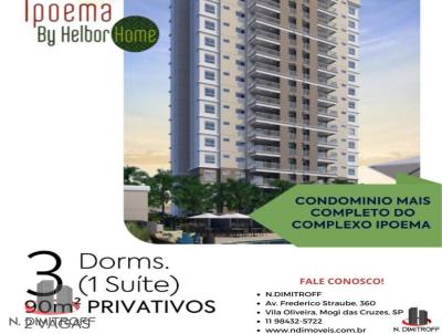 Apartamento para Venda, em Mogi das Cruzes, bairro Cezar De Souza, 3 dormitrios, 1 sute, 2 vagas