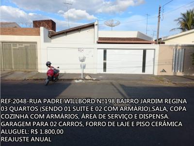 Casa para Locação, em Araguari, bairro JARDIM REGINA