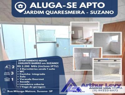 Apartamento para Locao, em Suzano, bairro Jardim Quaresmeira II, 3 dormitrios, 2 banheiros, 1 sute, 1 vaga