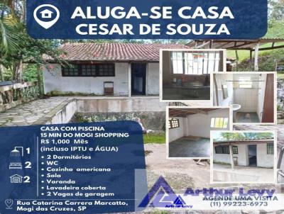 Casa para Locao, em Mogi das Cruzes, bairro Czar de Souza, 2 dormitrios, 1 banheiro, 2 vagas