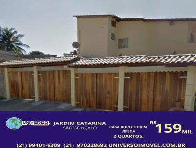 Casa Duplex para Venda, em So Gonalo, bairro Jardim Catarina, 2 dormitrios, 2 banheiros, 1 sute, 1 vaga