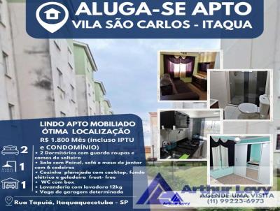 Apartamento para Locao, em Itaquaquecetuba, bairro Vila So Carlos, 2 dormitrios, 1 banheiro, 1 vaga