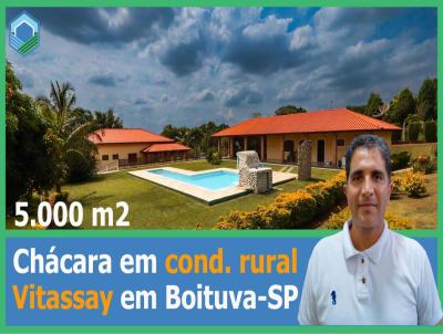 Chcara Condomnio Rural para Venda, em Boituva, bairro Condominio Vitassay, 5 dormitrios, 2 banheiros, 4 sutes, 3 vagas