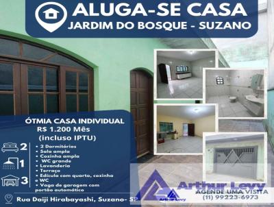 Casa para Locao, em Suzano, bairro Jardim do Bosque, 2 dormitrios, 1 banheiro, 3 vagas