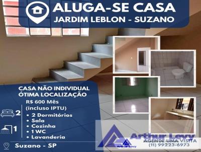 Casa para Locao, em Suzano, bairro Jardim Leblon, 2 dormitrios, 1 banheiro