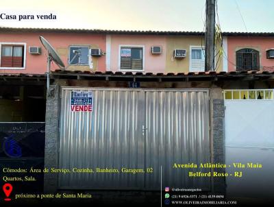 Casa para Venda, em Belford Roxo, bairro Vila Maia, 2 dormitórios, 1 banheiro, 1 vaga