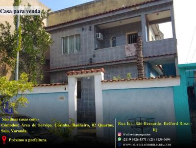 Casa para Venda, em Belford Roxo, bairro São Bernardo, 2 dormitórios, 1 banheiro