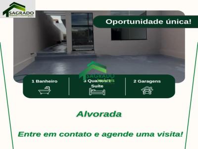 Casa 3 dormitrios para Venda, em Sete Lagoas, bairro Alvorada, 3 dormitrios, 1 banheiro, 1 sute, 2 vagas