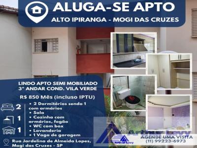 Apartamento para Locao, em Mogi das Cruzes, bairro Parque Santana, 2 dormitrios, 1 banheiro, 1 vaga