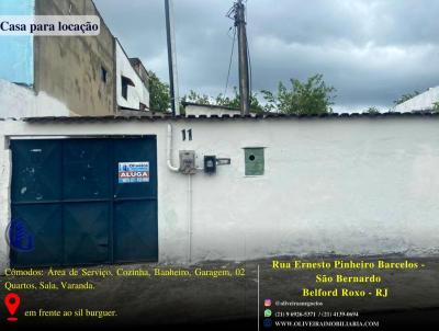 Casa para Locao, em Belford Roxo, bairro So Bernardo, 2 dormitrios, 1 banheiro, 1 vaga