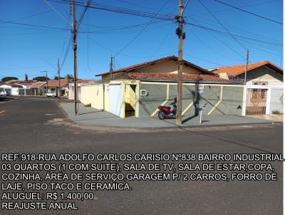 Casa para Locação, em Araguari, bairro INDUSTRIAL