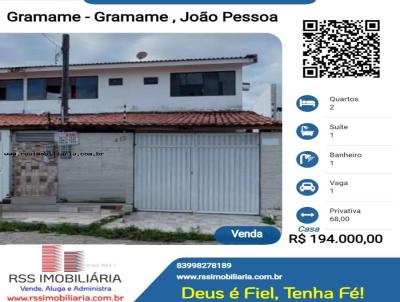 Casa para Venda, em Joo Pessoa, bairro Gramame, 2 dormitrios, 1 banheiro, 1 sute, 1 vaga