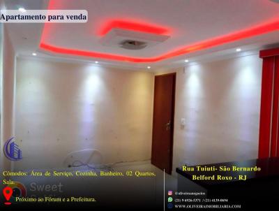 Apartamento para Venda, em Belford Roxo, bairro São Bernardo, 2 dormitórios, 1 banheiro