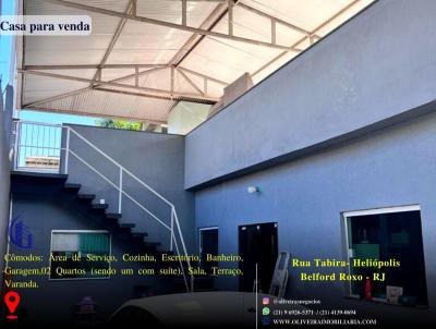 Casa para Venda, em Belford Roxo, bairro Heliópolis, 2 dormitórios, 3 banheiros, 1 suíte, 2 vagas