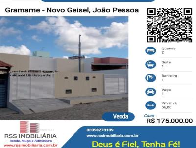 Casa para Venda, em Joo Pessoa, bairro Gramame - Novo Geisel, 2 dormitrios, 1 banheiro, 1 sute, 1 vaga