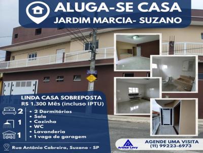 Casa para Locao, em Suzano, bairro Jardim Mrcia, 2 dormitrios, 1 banheiro, 1 vaga