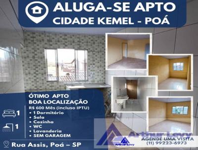 Apartamento para Locao, em Po, bairro Cidade Kemel, 1 dormitrio, 1 banheiro, 1 vaga