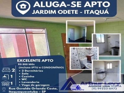 Apartamento para Locao, em Itaquaquecetuba, bairro Conjunto Habitacional Jardim Odete II, 2 dormitrios, 1 banheiro, 1 vaga