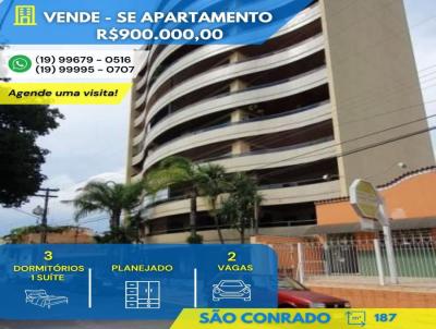 Apartamento para Venda, em Rio Claro, bairro Centro, 3 dormitórios, 3 banheiros, 1 suíte, 2 vagas