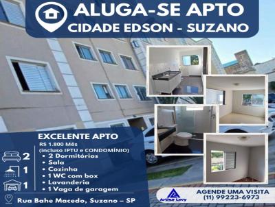 Apartamento para Locao, em Suzano, bairro Cidade Edson, 2 dormitrios, 1 banheiro, 1 vaga