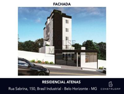 Apartamento com Área Privativa para Venda, em Belo Horizonte, bairro Brasil Industrial (Barreiro), 2 dormitórios, 2 banheiros, 1 suíte, 1 vaga