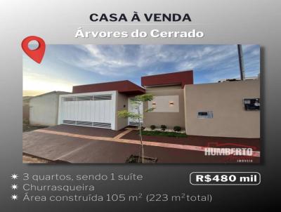 Casa para Venda, em Maracaju, bairro rvores do Cerrado, 3 dormitrios, 2 banheiros, 1 sute, 2 vagas