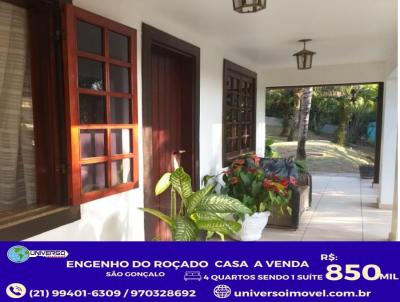 Casa para Venda, em So Gonalo, bairro Engenho do Roado, 4 dormitrios, 2 banheiros, 1 sute, 1 vaga