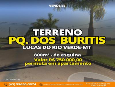 Terreno para Venda, em Lucas do Rio Verde, bairro Parque dos Buritis