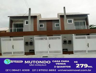 Casa Duplex para Venda, em So Gonalo, bairro Mutondo, 2 dormitrios, 1 banheiro, 1 vaga