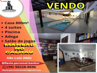 Casa 4 dormitrios ou + para Venda, em So Lus, bairro Calhau, 4 dormitrios, 4 banheiros, 3 sutes, 2 vagas